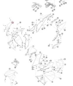 KTM FR.FAIR.UP.DEEL Rechts Zwart RC8