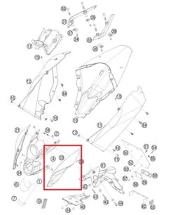 KTM Maskerspoiler Links Oranje 08