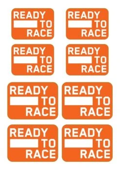 KTM 79109998100 Stickerset Klaar Om Te Racen